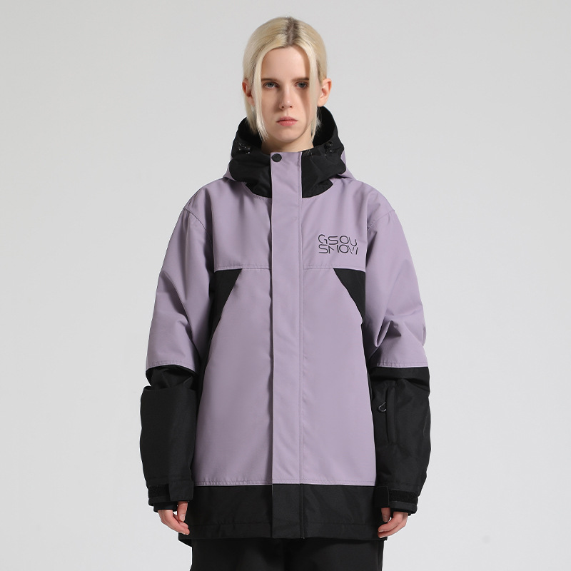 New skiwear men's tops single board waterproof windproof breathable warm outdoor snow clothing female double board couple jacket